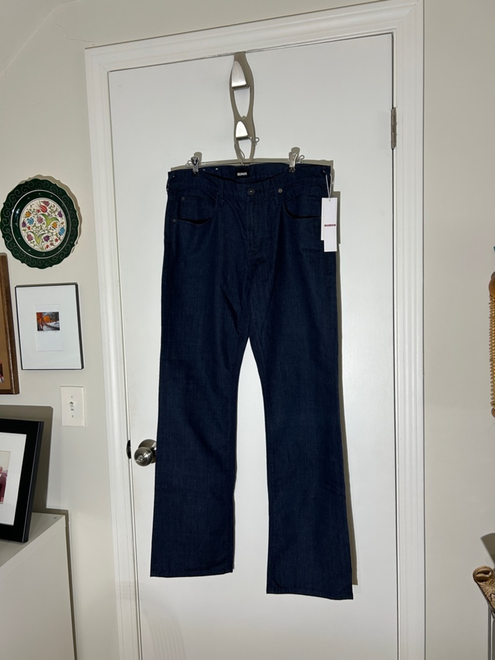 Hudson Jeans Dark Blue Clifton Bootcut Jeans 34